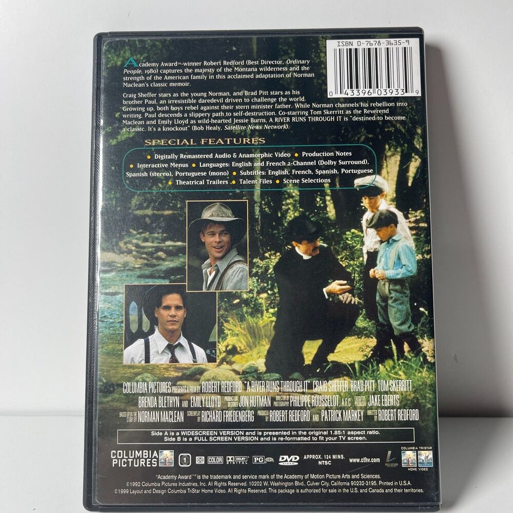 A River Runs Through It (DVD, 1992) - Picture 2 of 4